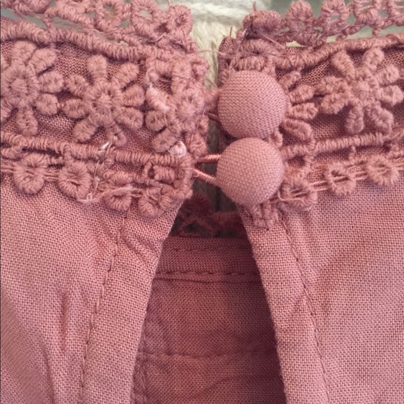 Kenzie Lace/Bell Sleeve Dusty Pink Top NWT 🌸C5 - Picture 8 of 8